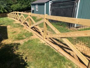 Cross Buck Fence With Wire