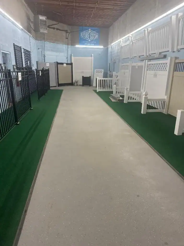 Future Solutions Fence showroom and fabrication facility in York PA