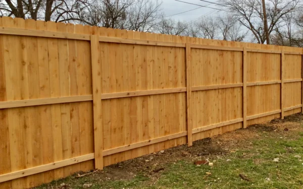 Wood privacy fence installation in Pennsylvania by Future Solutions